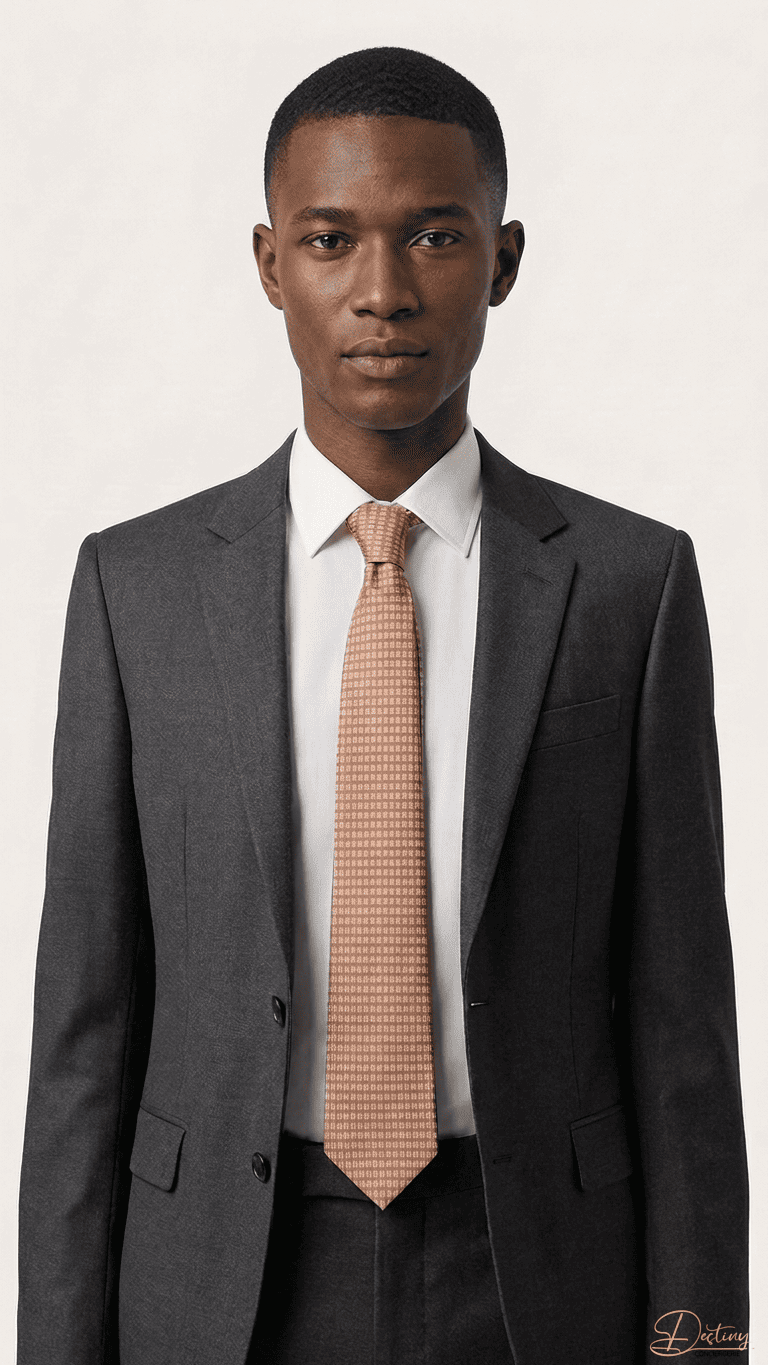 Cravate Faconnee H Couleur Orange
